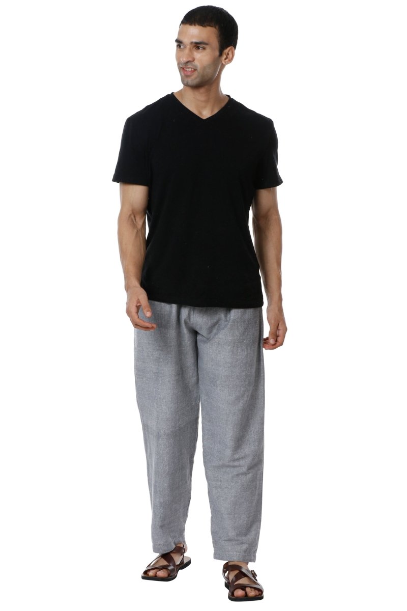 Buy Men's Combo Pack of 2 Lounge Pants | Blue and Grey | GSM-170 | Free Size | Shop Verified Sustainable Products on Brown Living