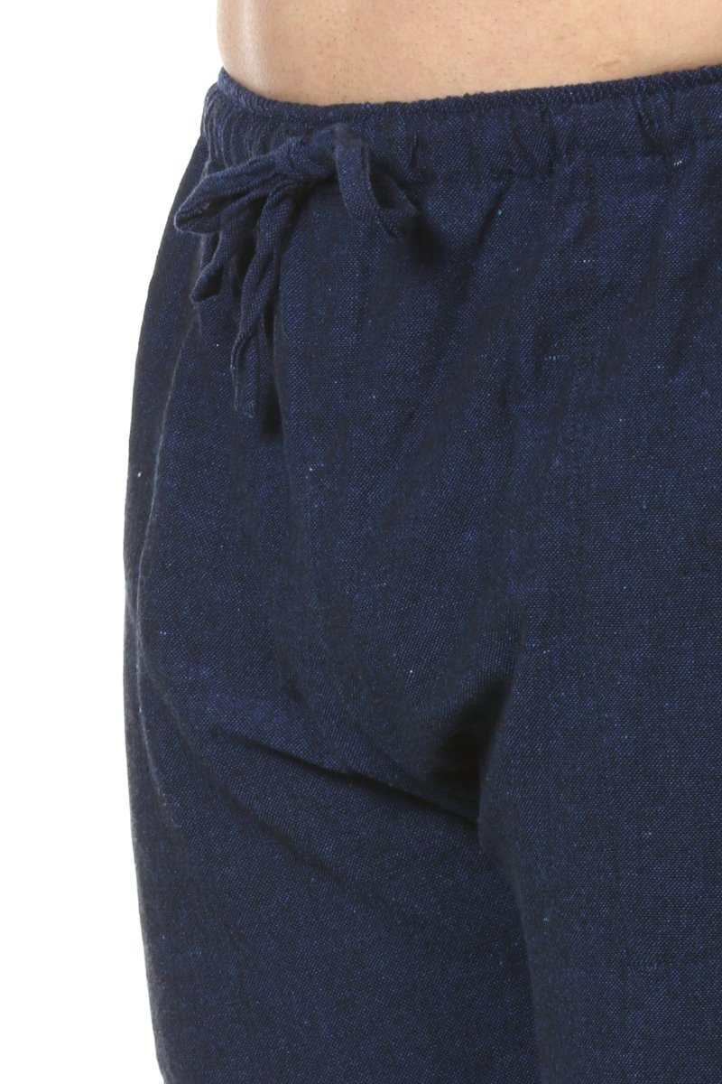 Buy Men's Combo Pack of 2 Lounge Pants | Dark Blue & Black | GSM-170 | Free Size | Shop Verified Sustainable Products on Brown Living