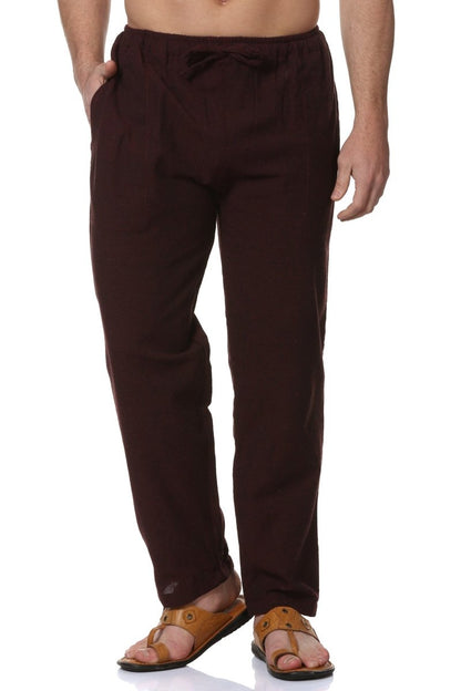 Men's Pyjama Pack of 2 | Dark Blue & Maroon | Fits Waist Sizes 28" to 36" | Verified Sustainable by Brown Living™