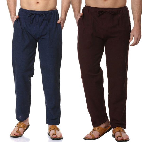 RYUU Organic Cotton Pants, Mens Yoga Pants, Festival Warm Pants, Wide Leg  Pants, Cotton Trousers, Eco Pajama Pants, Lounge Striped Pants Men 