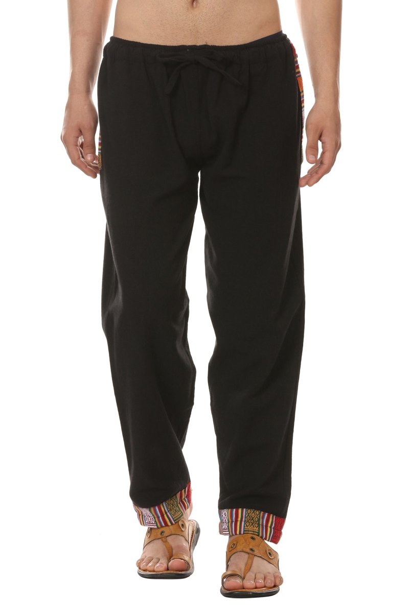 Buy Men's Designer Lounge Pants | Black | GSM-170 | Free Size | Shop Verified Sustainable Products on Brown Living