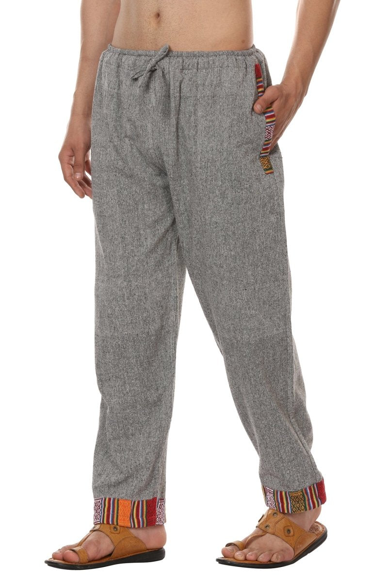 Buy Men's Designer Lounge Pants | Grey | GSM-170 | Free Size | Shop Verified Sustainable Products on Brown Living