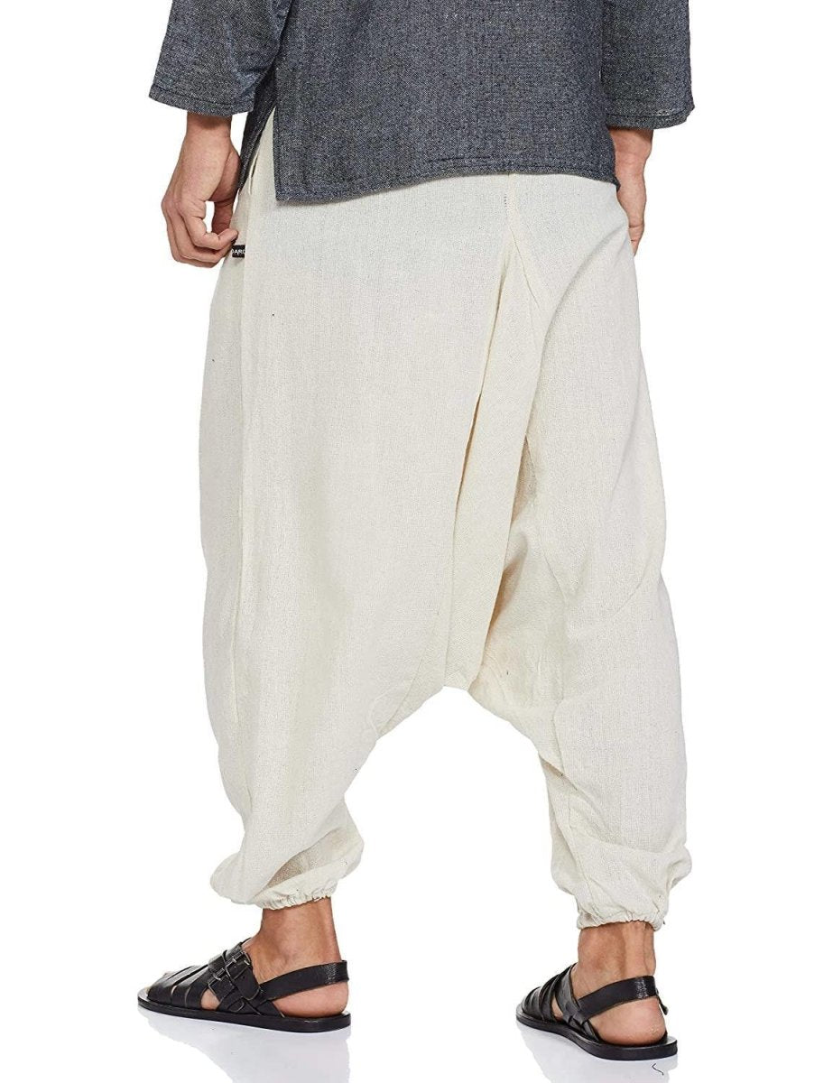 Men's Harem Pant | Cream | Fits Waist Size 28" to 36" | Verified Sustainable by Brown Living™