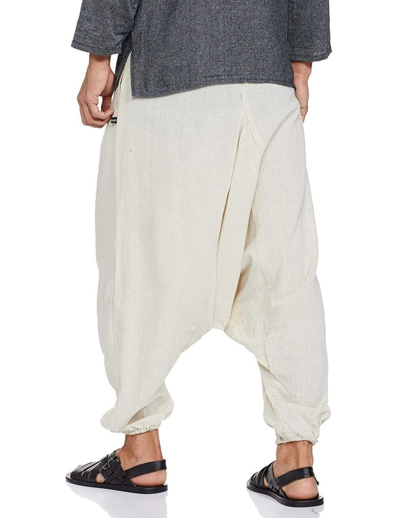 Buy Men's Harem Pant | Cream | GSM - 170 | Free Size | AT1022 | Shop Verified Sustainable Products on Brown Living