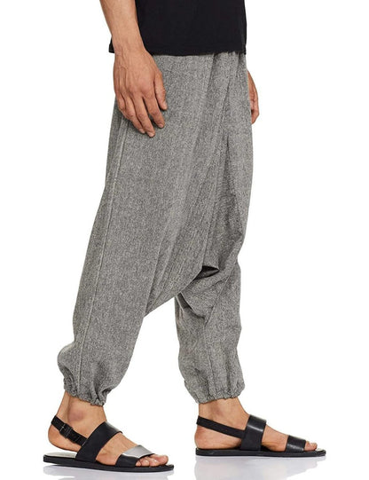 Men's Harem Pant | Grey | Fits Waist Size 26" to 38" | Verified Sustainable by Brown Living™