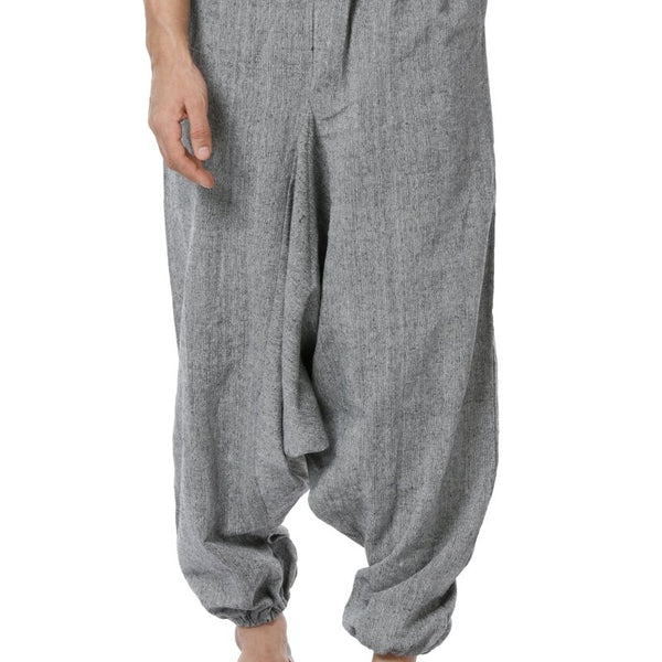mens harem pants grey fits waist size 26 to 38 verified sustainable products on brown living