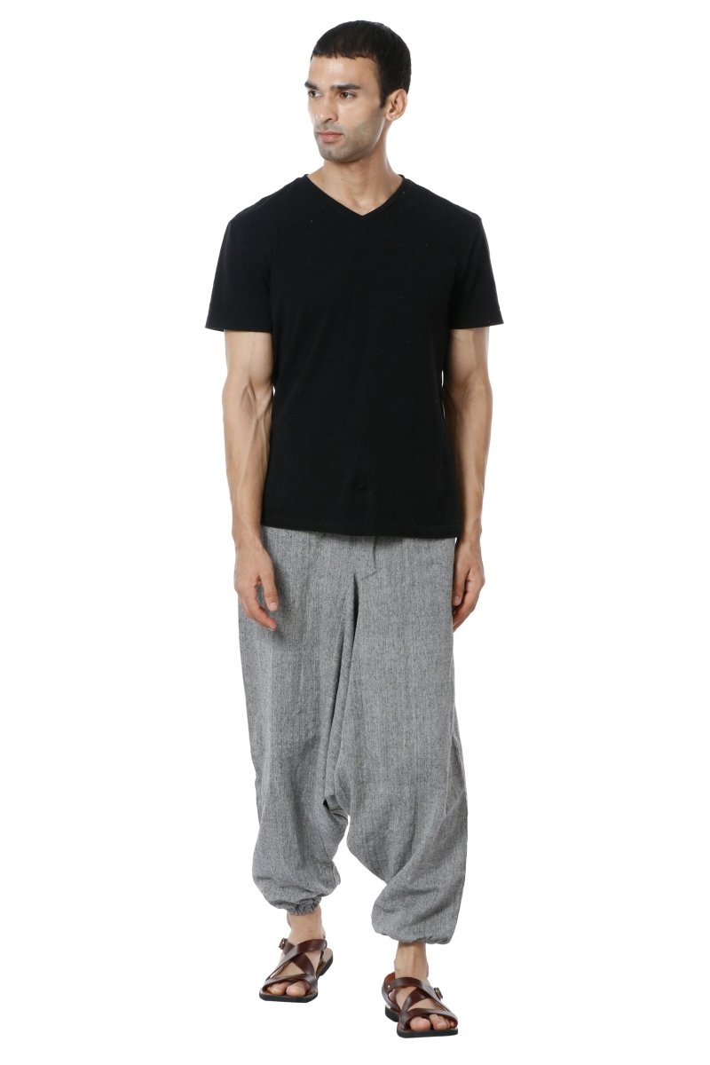 Buy Men's Harem Pant | Melange Grey | Fits Waist Size 28