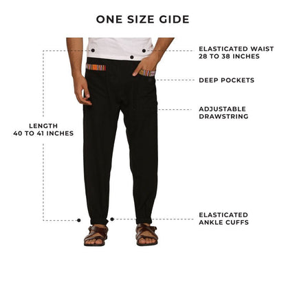 Men's Hopper | Black | Fits Waist Sizes 28 to 38 Inches | Verified Sustainable by Brown Living™