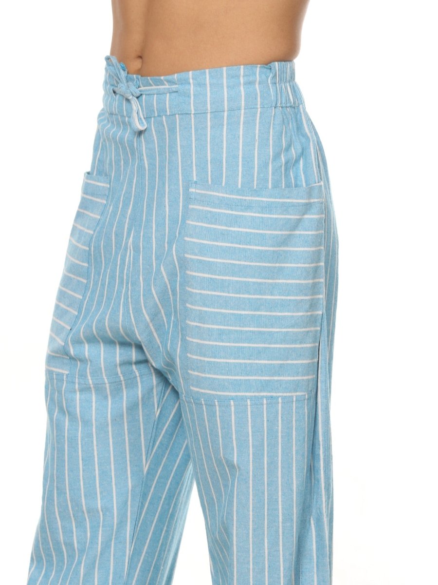 Men's Hopper | Blue Stripes | Fits Waist Sizes 28 to 38 Inches | Verified Sustainable by Brown Living™