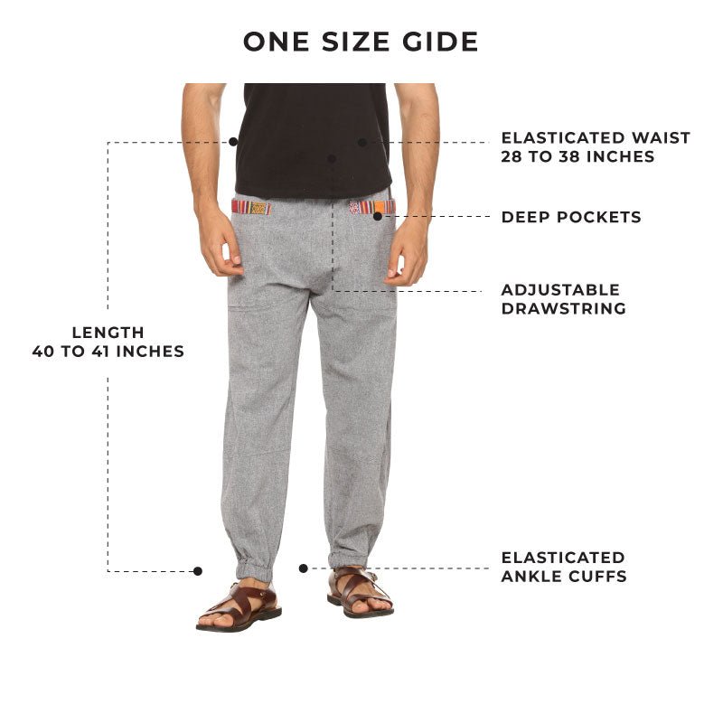 Men's Hopper | Grey | Fits Waist Sizes 28 to 38 Inches | Verified Sustainable by Brown Living™