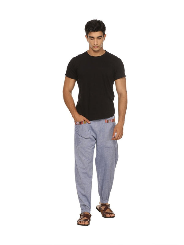 Buy The Cotton Company Men's Sky Blue Plane Print 100% Cotton Pajama Lounge  Pants (Large) Online at Best Prices in India - JioMart.