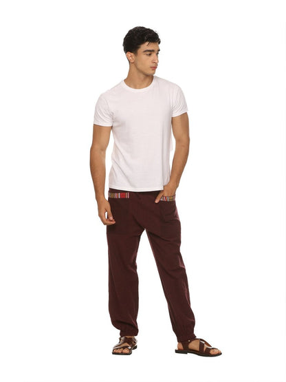 Men's Hopper | Maroon | Fits Waist Sizes 28 to 38 Inches | Verified Sustainable by Brown Living™