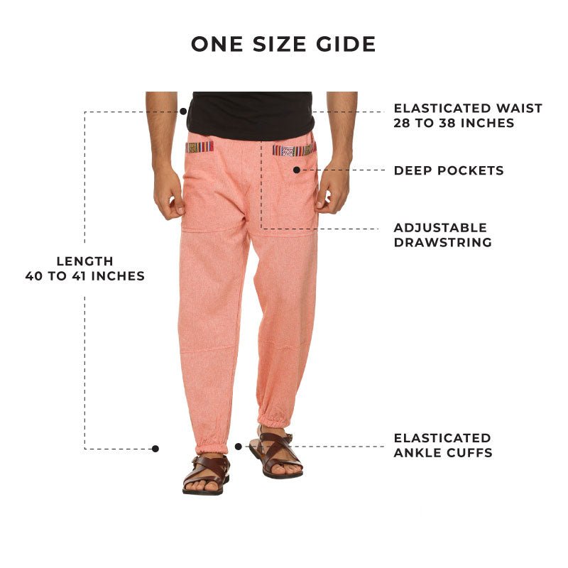 Buy Men's Hopper | Orange | Fits Waist Sizes 28 to 38 Inches | Shop Verified Sustainable Mens Pyjama on Brown Living™