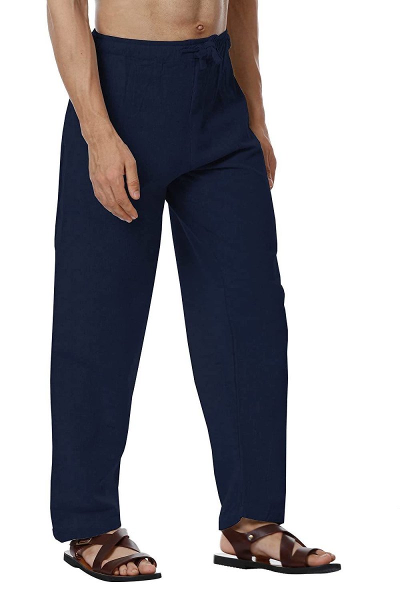Buy Men's Lounge Pant | Dark Blue | GSM-170 | Free Size | AT1011 | Shop Verified Sustainable Products on Brown Living