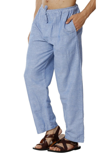 Men's Lounge Pants | Blue | Fits Waist Size 28" to 36" | Verified Sustainable by Brown Living™