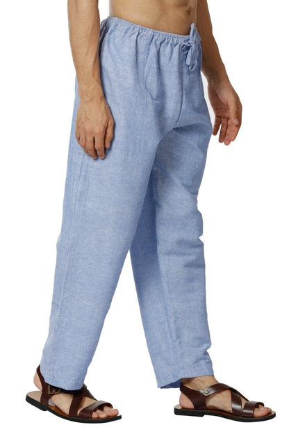 Men's Lounge Pants | Blue | Fits Waist Size 28" to 36" | Verified Sustainable by Brown Living™