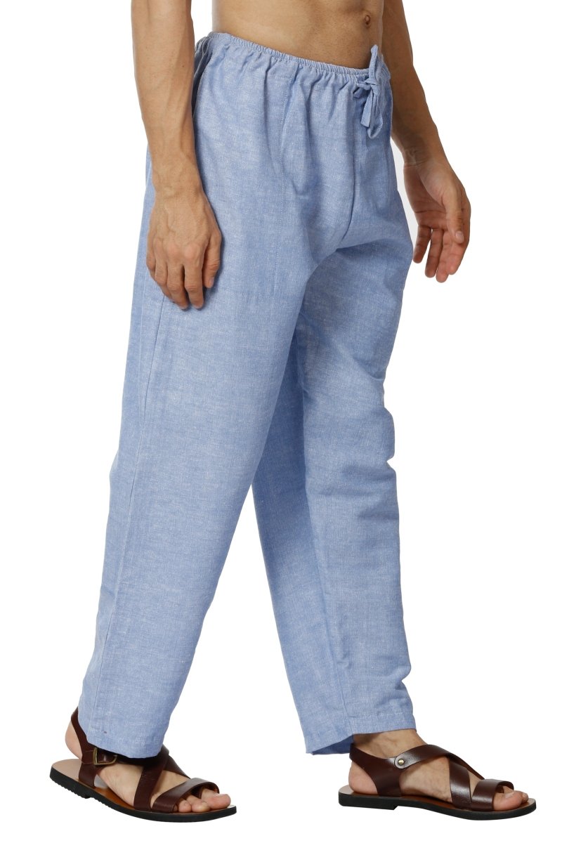 Men's Lounge Pants | Blue | Fits Waist Size 28" to 36" | Verified Sustainable by Brown Living™