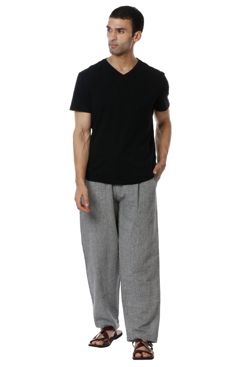 JERSEY LOUNGE MENS RELAXED STRAIGHT LEG PANT | ASH