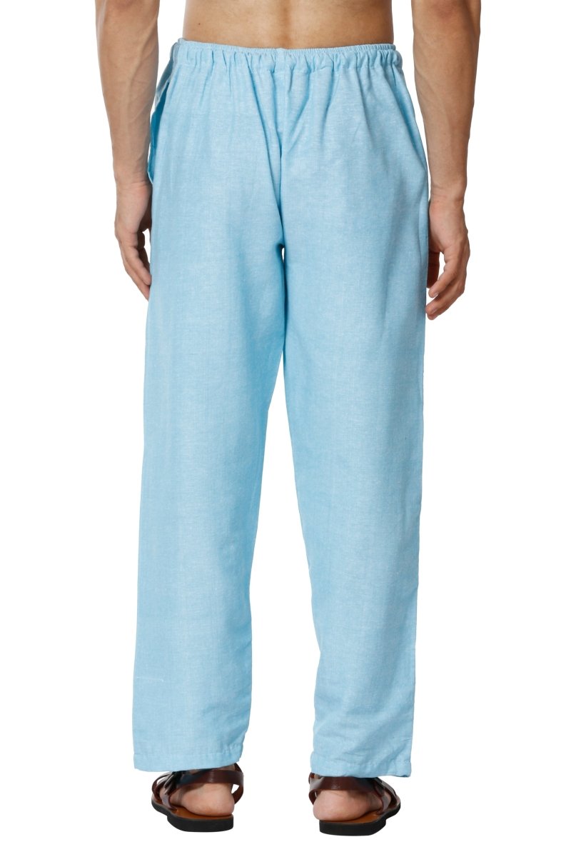 Buy Men's Lounge Pants | Sky Blue | GSM-170 | Free Size | Shop Verified Sustainable Products on Brown Living
