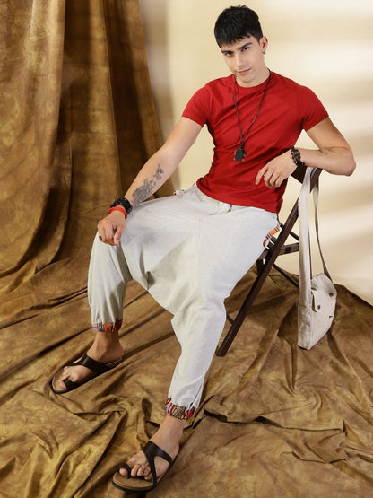 Men's Tribal Harem | Melange Grey | Fits Waist Sizes 28 to 36 Inches | Verified Sustainable by Brown Living™