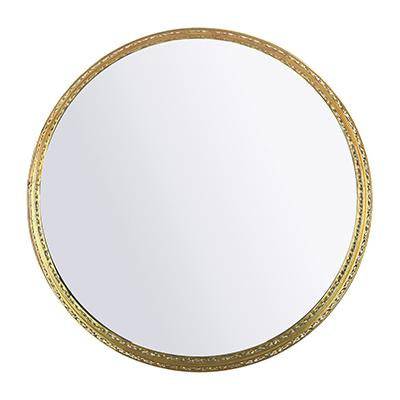Buy Metal Mirror Tray - Round (25Dia cm Gold) | Shop Verified Sustainable Table Decor on Brown Living™