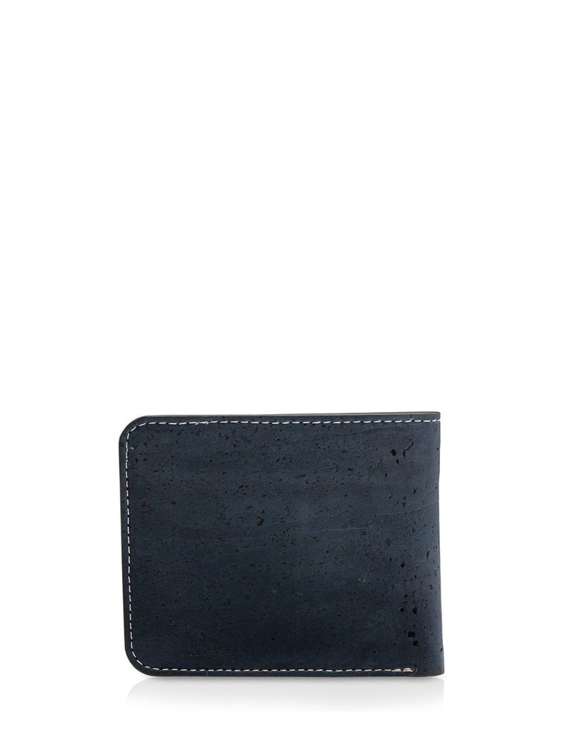 Buy Metsa Men's Bi-fold Cork Wallet - Prussian Blue | Shop Verified Sustainable Mens Wallet on Brown Living™