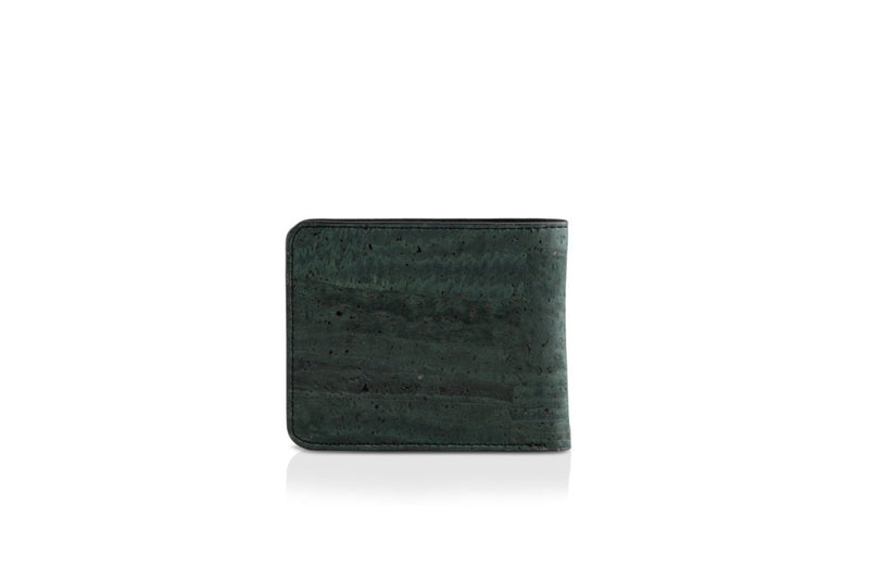 Buy Metsa Men's Bi-Fold Cork Wallet - Sacramento Green | Shop Verified Sustainable Products on Brown Living