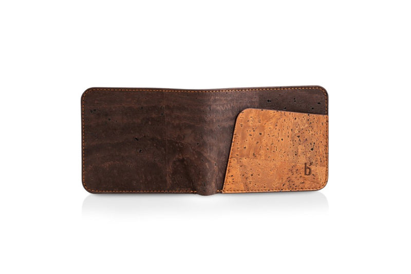 Buy Metsa Men's Bi-fold Cork Wallet - Woodland Brown | Shop Verified Sustainable Mens Wallet on Brown Living™