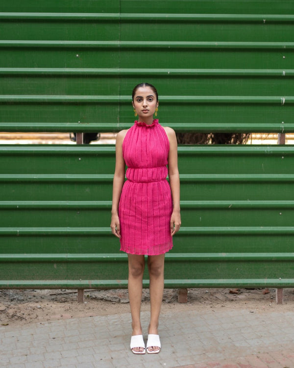 Buy Mia Dress - Bright Pink | Shop Verified Sustainable Products on Brown Living