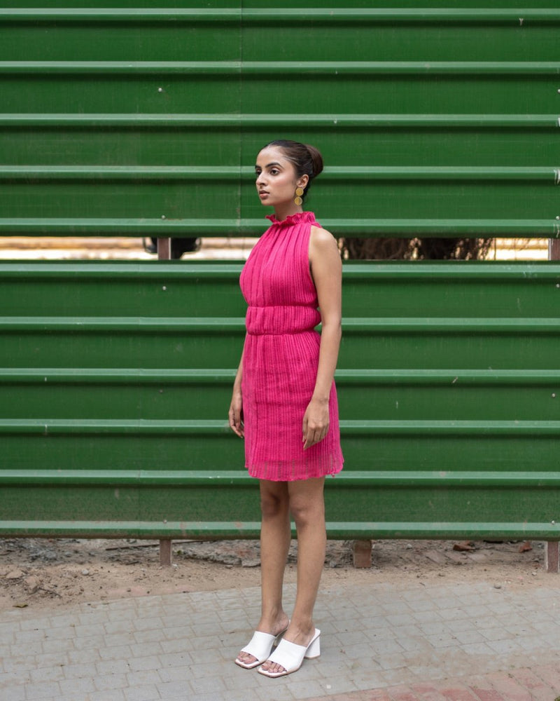Buy Mia Dress - Bright Pink | Shop Verified Sustainable Womens Dress on Brown Living™