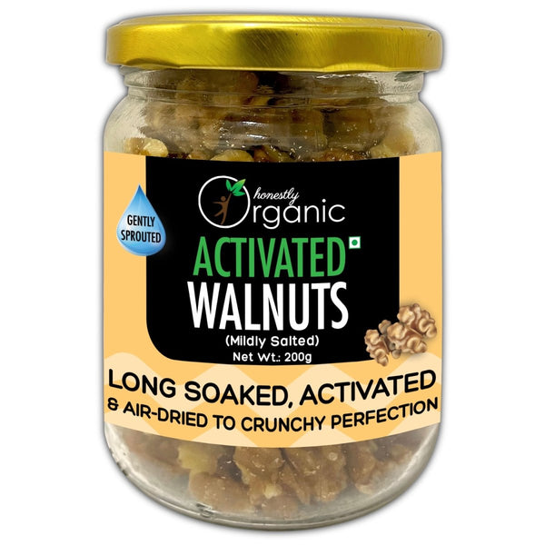 Buy Mildly Salted Organic Activated/Sprouted Walnuts- 200g | Shop Verified Sustainable Products on Brown Living