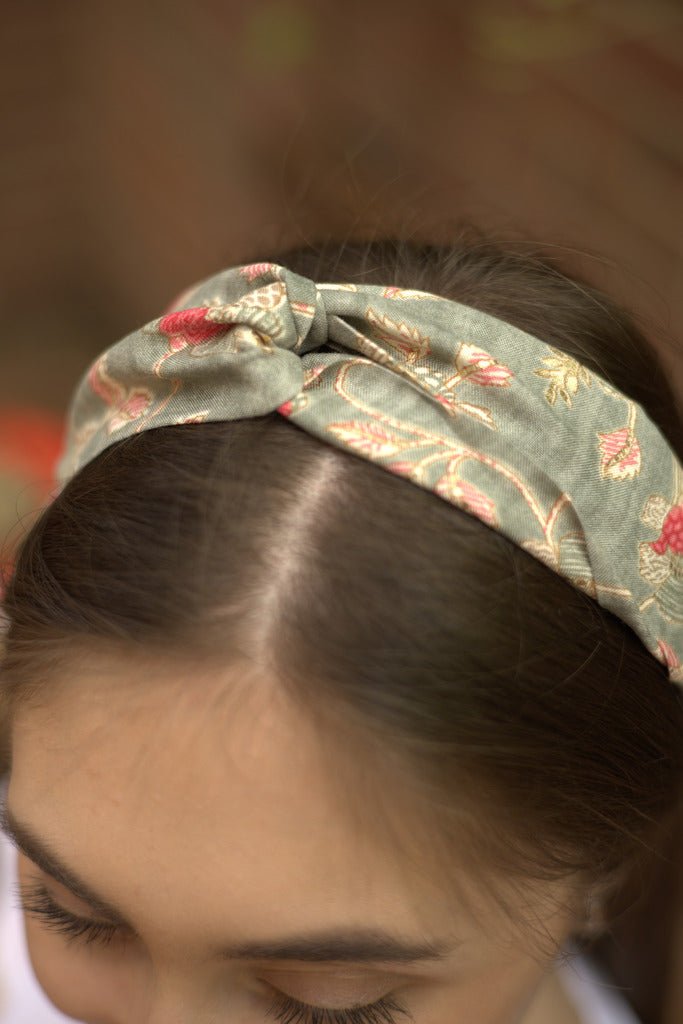 Buy Mille Floral Soft Knot Headband | Shop Verified Sustainable Products on Brown Living