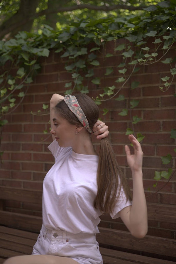 Buy Mille Floral Soft Knot Headband | Shop Verified Sustainable Products on Brown Living