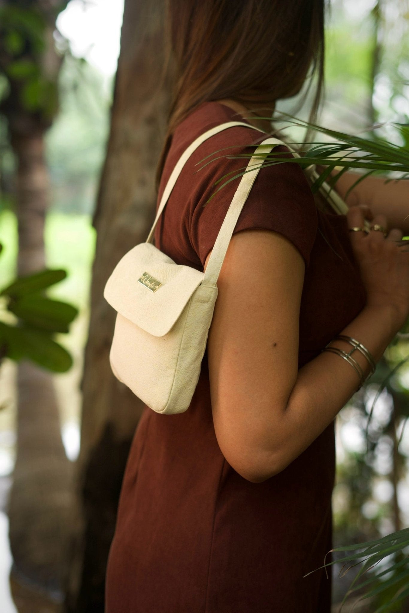 Mineral Dyed Mini Cross Body Coin Purse - Elumi/Lemon | Verified Sustainable by Brown Living™