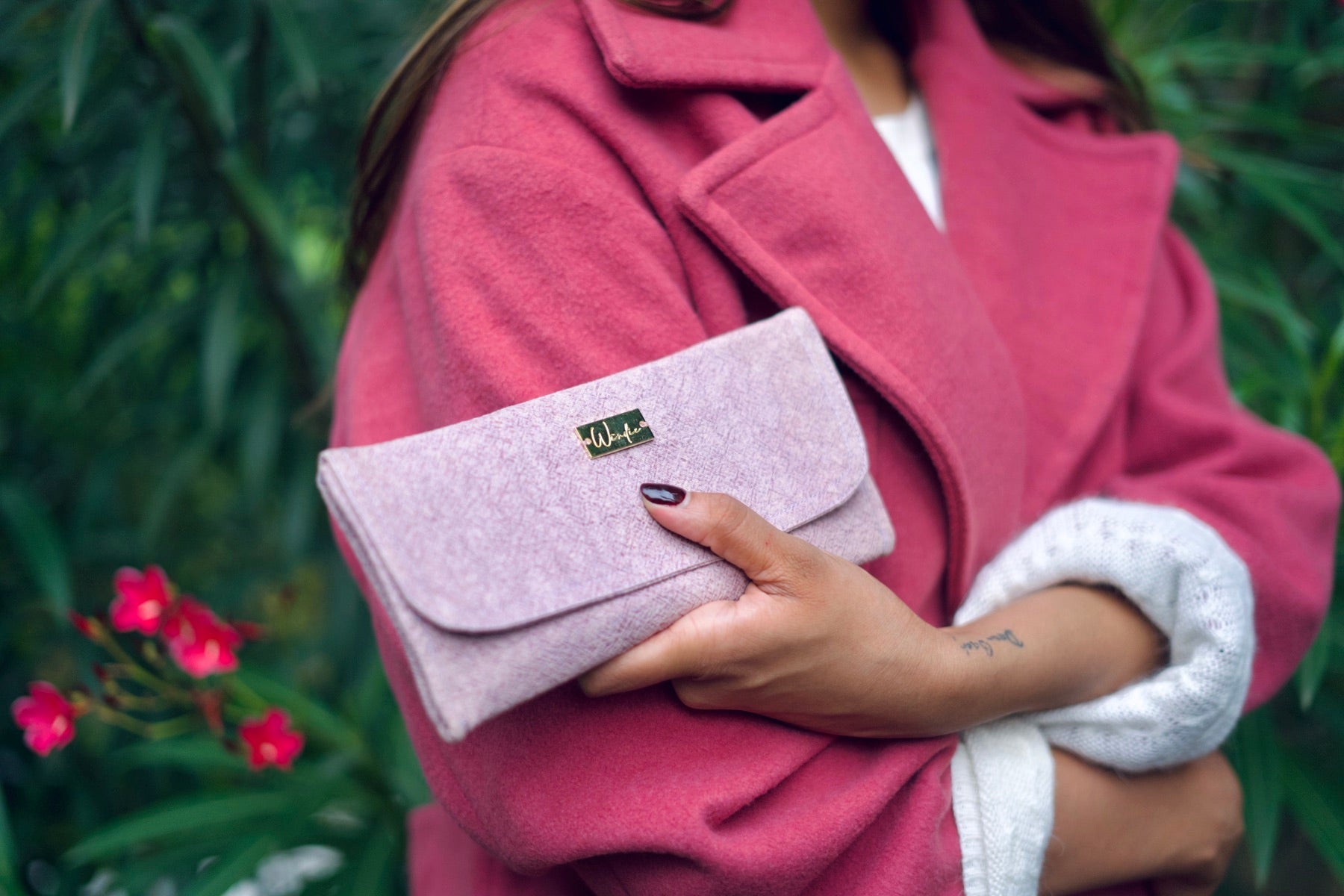 Mineral Dyed Slim Wallet - Malperi/Mulberry | Verified Sustainable by Brown Living™