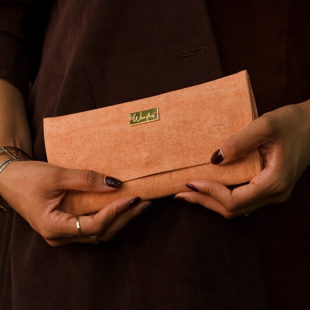 Mineral Dyed Slim Wallet - Patami/Apricot | Verified Sustainable by Brown Living™