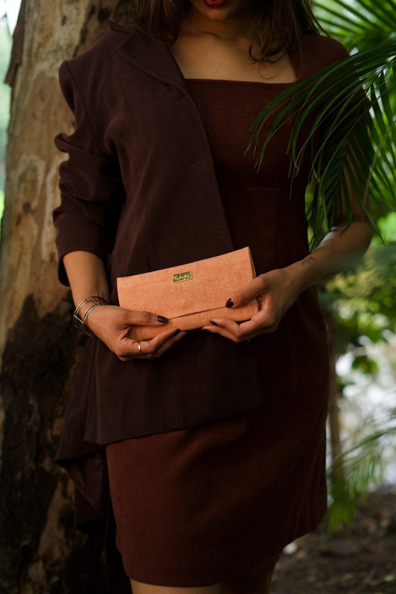 Mineral Dyed Slim Wallet - Patami/Apricot | Verified Sustainable by Brown Living™