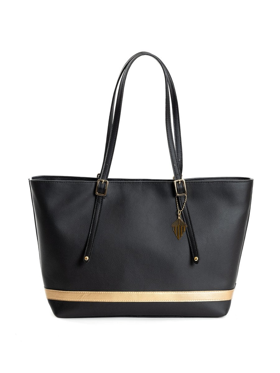 Minerva (Black) | Women's bag made with Cactus Leather | Verified Sustainable by Brown Living™