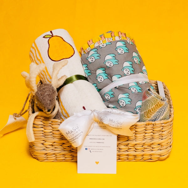 Buy Mini Aloka Baby Hamper Yellow Mellow | Shop Verified Sustainable Gift Hampers on Brown Living™