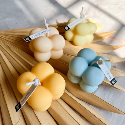 Mini Bubble Candle (Set of 4) – Candles & Fragrances by Batti & Co. available on Brown Living™. 35g each . SKU: BCBL34. Img 6.