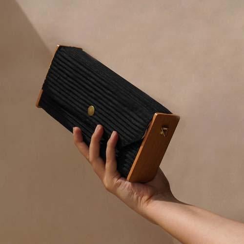 Mini Clutch - Black | Verified Sustainable by Brown Living™