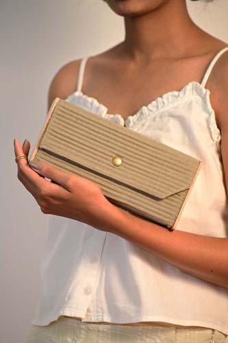 Mini Clutch - Khaki | Verified Sustainable by Brown Living™