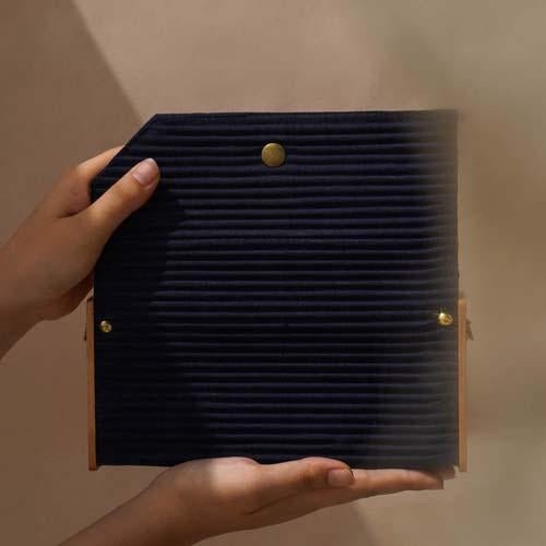 Buy Mini Clutch - Navy Blue | Shop Verified Sustainable Womens Clutch on Brown Living™