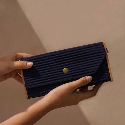 Mini Clutch - Navy Blue | Verified Sustainable by Brown Living™