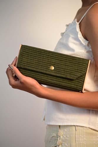 Mini Clutch - Olive | Verified Sustainable by Brown Living™