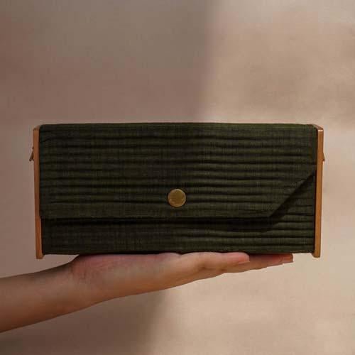 Buy Mini Clutch - Olive | Shop Verified Sustainable Womens Clutch on Brown Living™