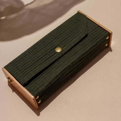 Buy Mini Clutch - Olive | Shop Verified Sustainable Products on Brown Living