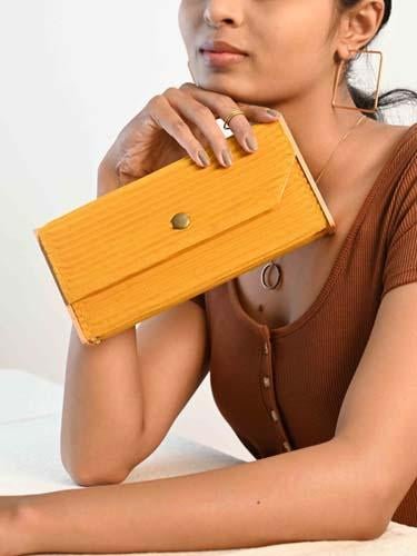Buy Mini Clutch - Yellow | Shop Verified Sustainable Womens Clutch on Brown Living™
