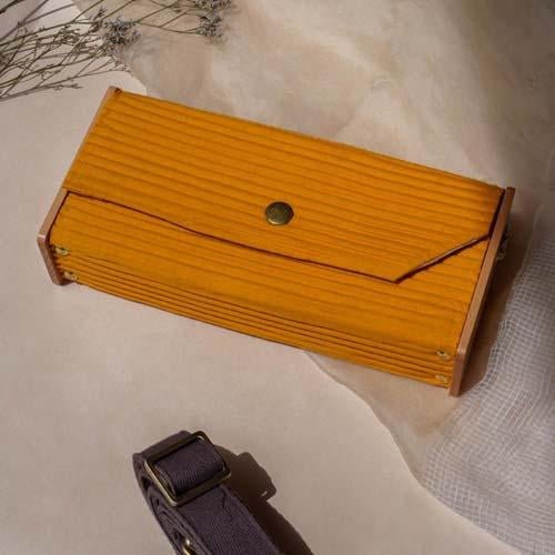 Buy Mini Clutch - Yellow | Shop Verified Sustainable Womens Clutch on Brown Living™