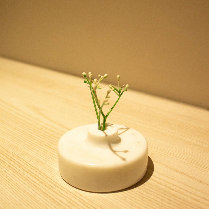 Mini Cylinder Marble Vase | Verified Sustainable Vases on Brown Living™